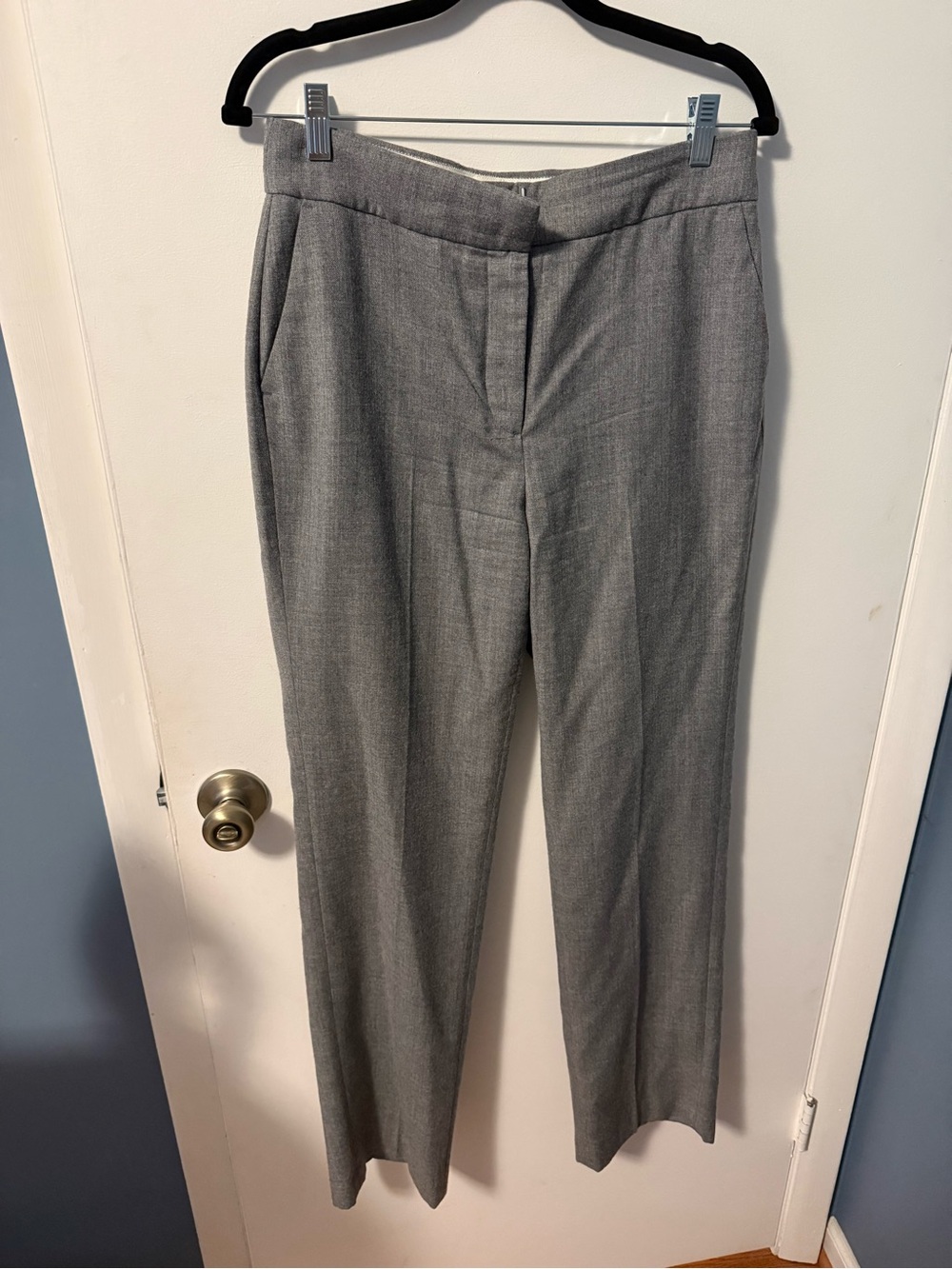 J.Crew High Rise Tapered Pant in Heathered Wool - Picture 2 of 5